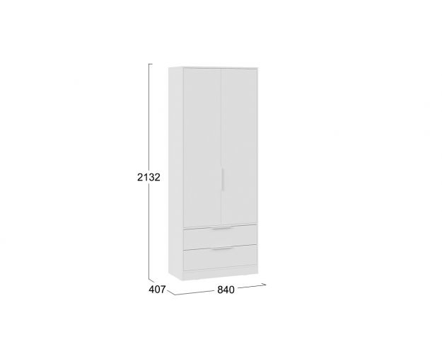 Шкаф для одежды Марли белый